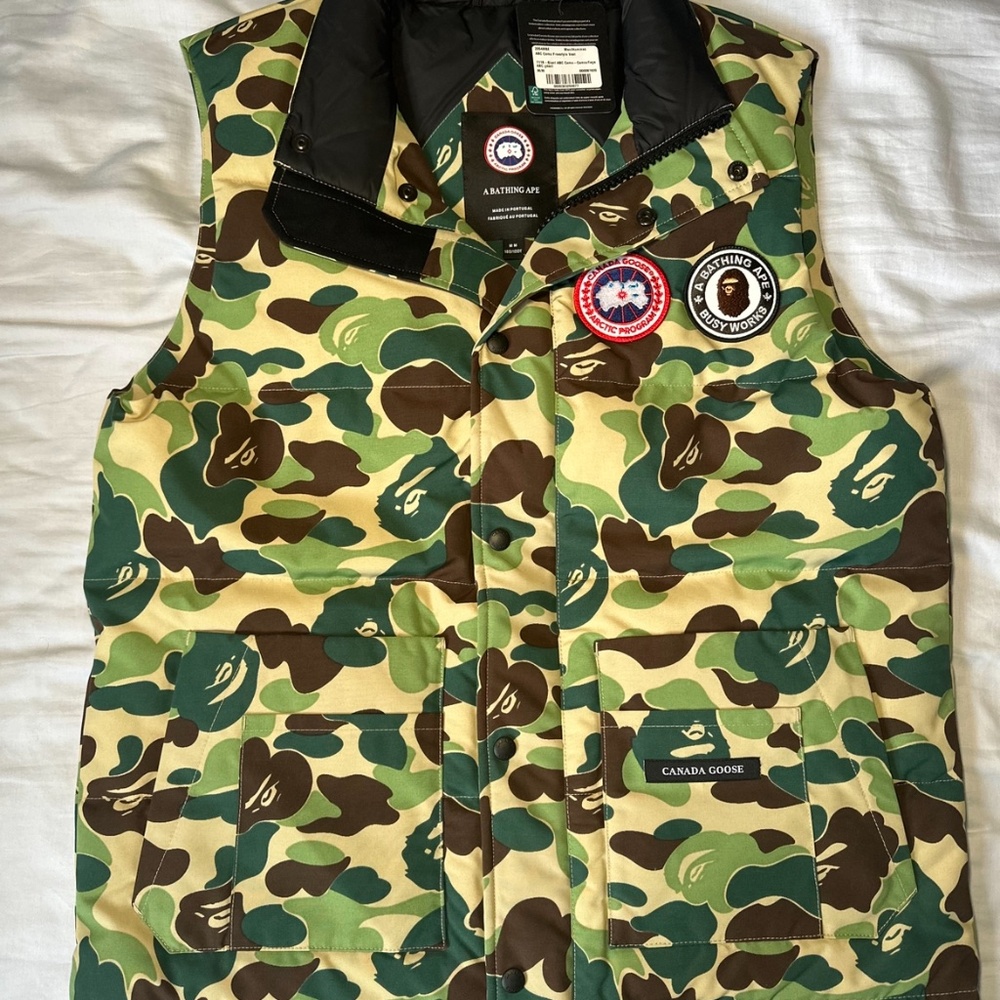 BAPE x Canada Goose Collab Freestyle Puffer Vest